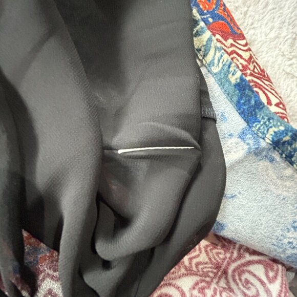 Desigual Women's Tina Dress Size 38 Red/Blue Paisley Print 3/4 Sleeve Mini Shift - Picture 4 of 9